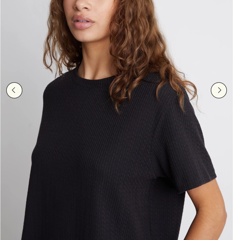 For Days Recycled Braided Knit Oversized Tee — image 2 of 7